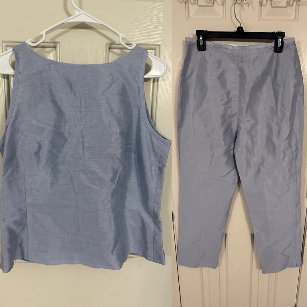 Ann Taylor Loft Vintage Deadstock Set Linen Nylon New With Tags 10 12